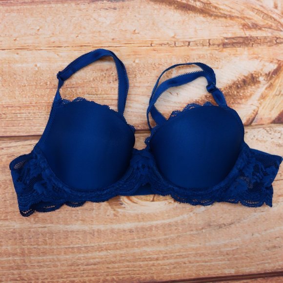 Victoria's Secret Other - New Dream Angels Lined Demi Blue Bra -  32A